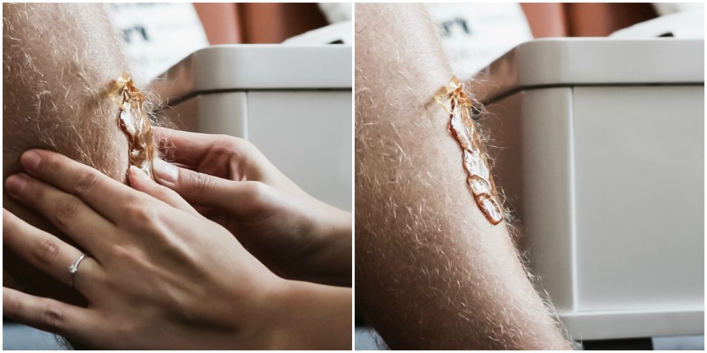 Auftragen der Sugaring-Masse