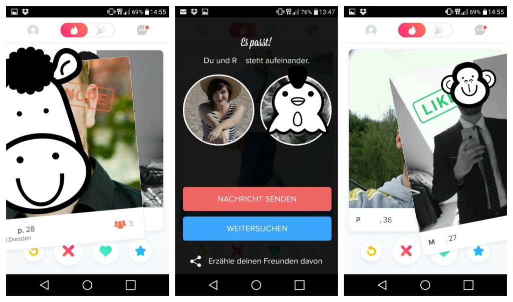 Tinder - der Push fürs Ego!